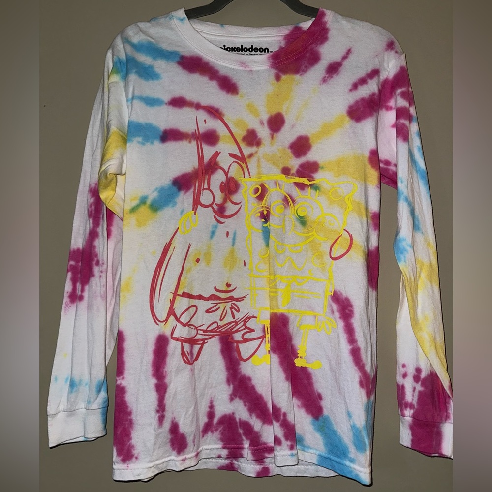 Tie-Dye SpongeBob Long Sleeve Shirt